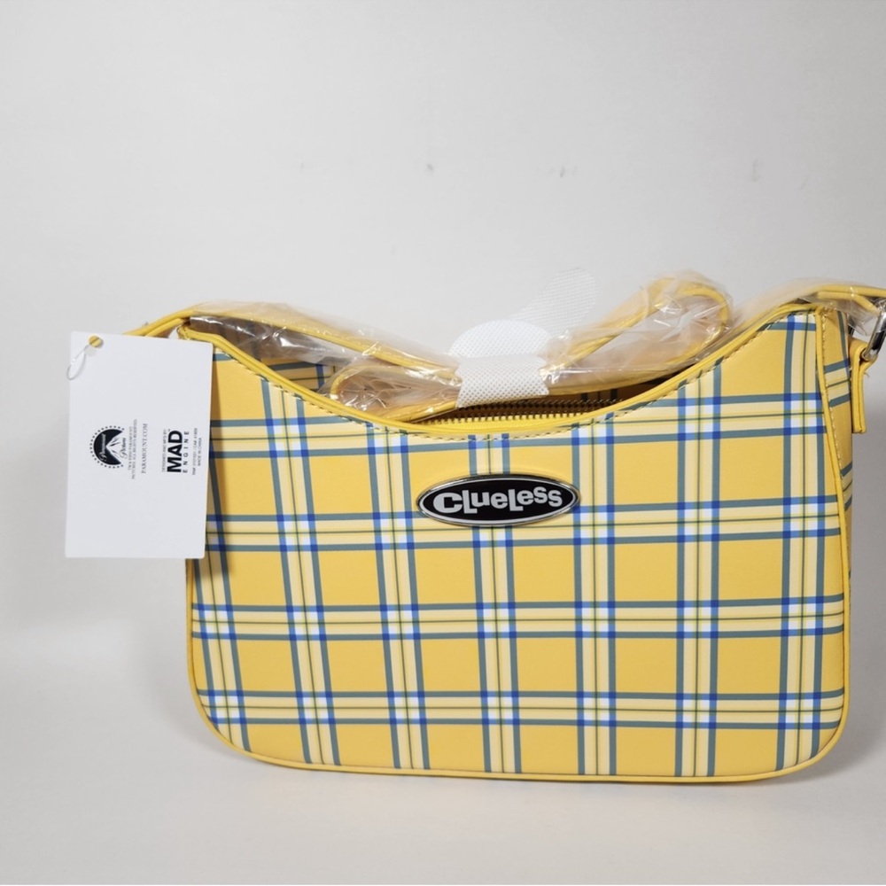 Clueless 30th Anniversary Special Edition MAD Engine Yellow Plaid Women's Bag